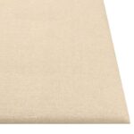 vidaXL Nástenný čelník 12 pcs Krémová 30 x 30 cm látka – Obrázok 4