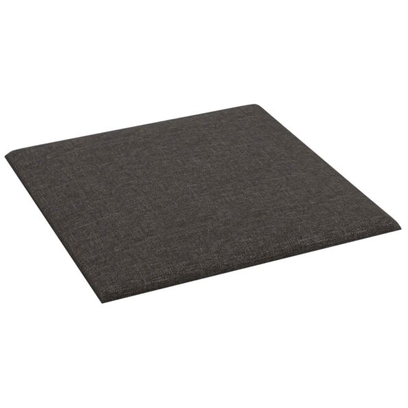 vidaXL Nástenný čelník 12 pcs Tmavo šedá 30 x 30 cm látka – Obrázok 3