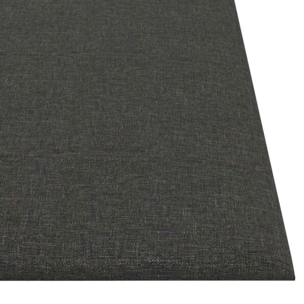vidaXL Nástenný čelník 12 pcs Tmavo šedá 30 x 30 cm látka – Obrázok 4