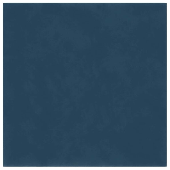 vidaXL Nástenný čelník 12 pcs Modrá 30 x 30 cm Zamat – Obrázok 2