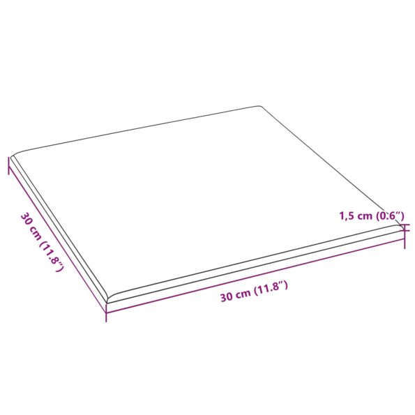 vidaXL Nástenný čelník 12 pcs Ružová 30 x 30 cm Zamat – Obrázok 6