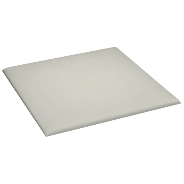 vidaXL Nástenný čelník 12 pcs Krémová 30 x 30 cm Zamat – Obrázok 3