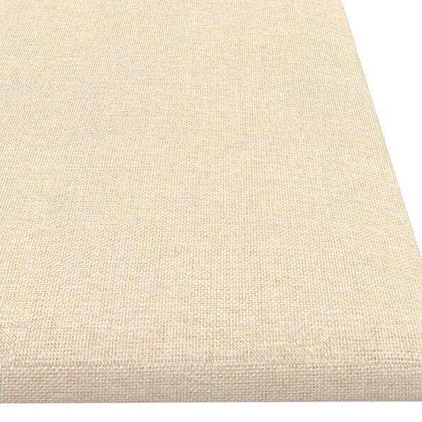 vidaXL Nástenný čelník 12 pcs Krémová 60 x 15 cm látka – Obrázok 4