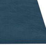 vidaXL Nástenný čelník 12 pcs Modrá 60 x 15 cm Zamat – Obrázok 4