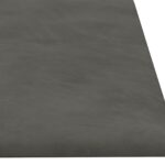 vidaXL Nástenný čelník 12 pcs Tmavo šedá 60 x 15 cm Zamat – Obrázok 4