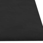 vidaXL Nástenný čelník 12 pcs Čierny 60 x 15 cm Zamat – Obrázok 4