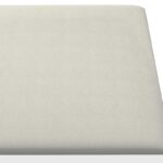 vidaXL Nástenný čelník 12 pcs Krémová 60 x 15 cm Zamat – Obrázok 4