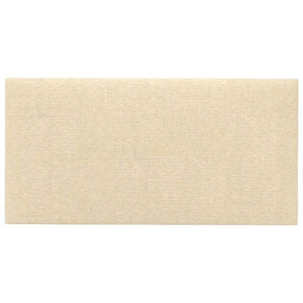 vidaXL Nástenný čelník 12 pcs Krémová 60 x 30 cm látka – Obrázok 2