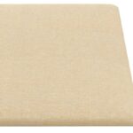 vidaXL Nástenný čelník 12 pcs Krémová 60 x 30 cm látka – Obrázok 4