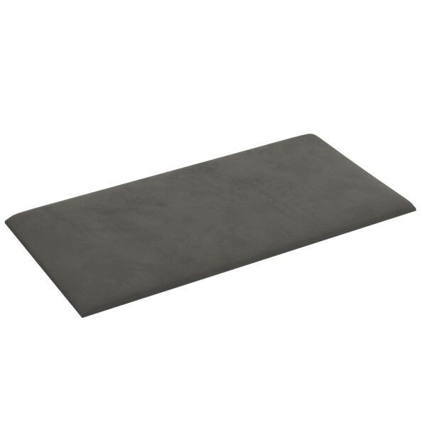 vidaXL Nástenný čelník 12 pcs Tmavo šedá 60 x 30 cm Zamat – Obrázok 3