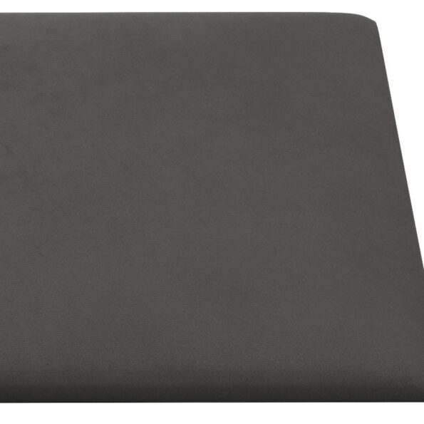 vidaXL Nástenný čelník 12 pcs Tmavo šedá 60 x 30 cm Zamat – Obrázok 4