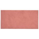 vidaXL Nástenný čelník 12 pcs Ružová 60 x 30 cm Zamat – Obrázok 2