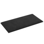vidaXL Nástenný čelník 12 pcs Čierny 60 x 30 cm Zamat – Obrázok 3