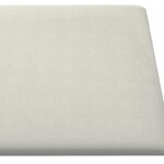 vidaXL Nástenný čelník 12 pcs Krémová 60 x 30 cm Zamat – Obrázok 4