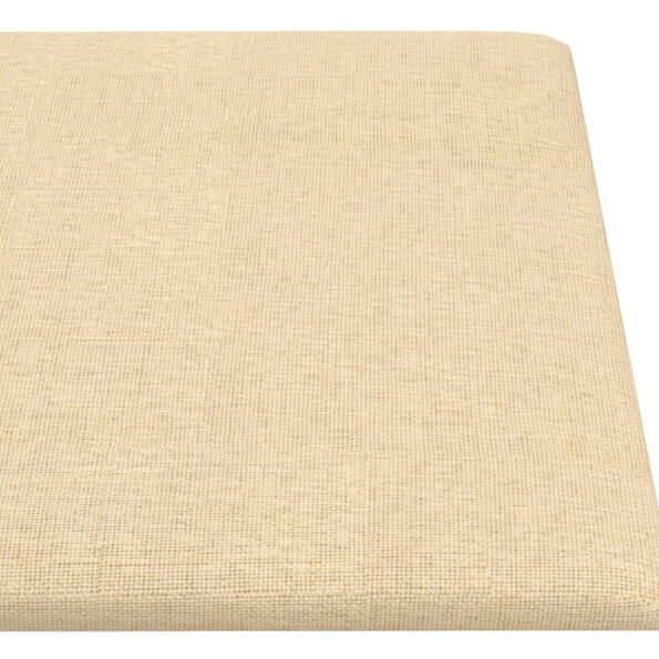 vidaXL Nástenný čelník 12 pcs Krémová 90 x 15 cm látka – Obrázok 4