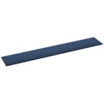 vidaXL Nástenný čelník 12 pcs Modrá 90 x 15 cm látka – Obrázok 3
