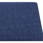 vidaXL Nástenný čelník 12 pcs Modrá 90 x 15 cm látka – Obrázok 4