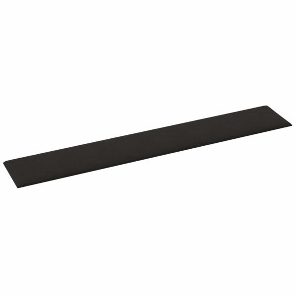vidaXL Nástenný čelník 12 pcs Čierny 90 x 15 cm Zamat – Obrázok 3