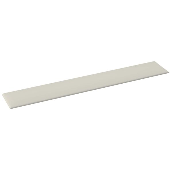 vidaXL Nástenný čelník 12 pcs Krémová 90 x 15 cm Zamat – Obrázok 3
