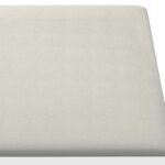 vidaXL Nástenný čelník 12 pcs Krémová 90 x 15 cm Zamat – Obrázok 4