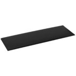 vidaXL Nástenný čelník 12 pcs Čierny 90 x 30 cm látka – Obrázok 3