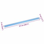 vidaXL Nosenie schodov 30 pcs Strieborná 67 cm Hliník – Obrázok 9