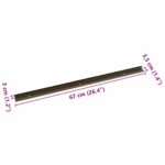 vidaXL Schodové hrany 30 pcs Hnedá 67 cm Hliník – Obrázok 8