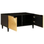 vidaXL Konferenčný stolík Čierna a zlatá 80 x 50 x 40 cm – Obrázok 2