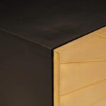 vidaXL Konferenčný stolík Čierna a zlatá 80 x 50 x 40 cm – Obrázok 6