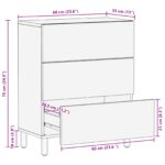 vidaXL Servírovacia skriňa Biele umývanie dokončenie 60 x 33,5 x 75 cm – Obrázok 11