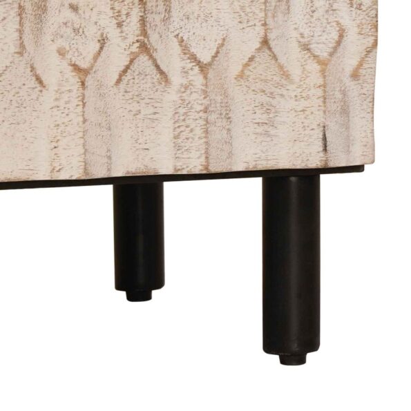 vidaXL Servírovacia skriňa Biele umývanie dokončenie 60 x 33,5 x 75 cm – Obrázok 8