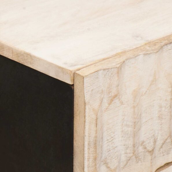 vidaXL Nočný stolík Biela – Obrázok 6