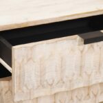 vidaXL Nočný stolík Biela – Obrázok 7