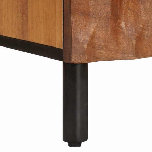 vidaXL Servírovacia skriňa Jednofarebný Drevité hnedé dokončenie – Obrázok 8