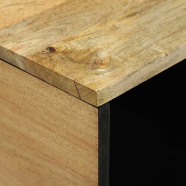 vidaXL Konferenčné stolíky Hnedá 80 x 50 x 40 cm mangový masív – Obrázok 6