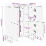 vidaXL Skriňové a regálové systémy na médiá Hnedá 60 x 33,5 x 75 cm – Obrázok 11
