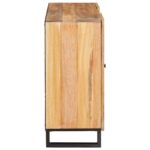 vidaXL Highboard s úložiskom Hnedá 90 x 33 x 75 cm Masívne mango drevo – Obrázok 4