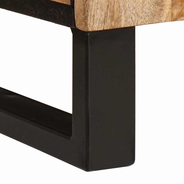 vidaXL Highboard s úložiskom Hnedá 90 x 33 x 75 cm Masívne mango drevo – Obrázok 6