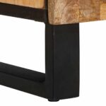 vidaXL Highboard s dverami Hnedá 40 x 33 x 110 cm Masívne mango drevo – Obrázok 7