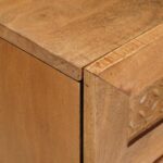 vidaXL Nočný stolík Svetlohnedá 50 x 33 x 60 cm mangový masív – Obrázok 7