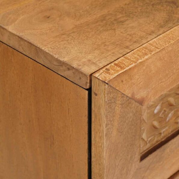 vidaXL Nočný stolík Svetlohnedá 50 x 33 x 60 cm mangový masív – Obrázok 7