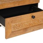 vidaXL Nočný stolík Svetlohnedá 50 x 33 x 60 cm mangový masív – Obrázok 7