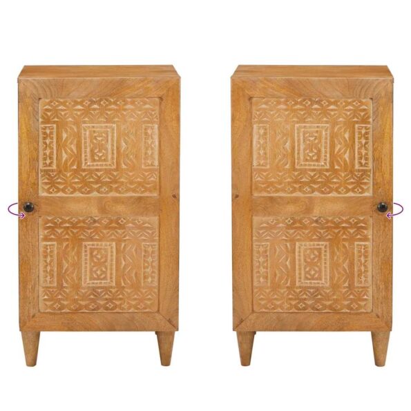 vidaXL Servírovacia skriňa Svetlohnedá 33.5 x 40 x 75 cm – Obrázok 10