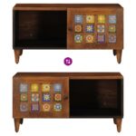 vidaXL Konferenčný stolík Hnedá 80 x 50 x 40 cm Masívne mango drevo – Obrázok 10