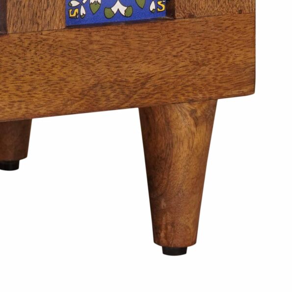 vidaXL Nočný stolík Hnedá 50 x 33 x 60 cm Masívne mango drevo – Obrázok 8