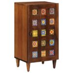 vidaXL Servírovacia skriňa Orech 40 x 33,5 x 75 cm Masívne mango drevo