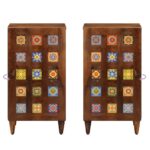 vidaXL Servírovacia skriňa Orech 40 x 33,5 x 75 cm Masívne mango drevo – Obrázok 10