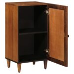 vidaXL Servírovacia skriňa Orech 40 x 33,5 x 75 cm Masívne mango drevo – Obrázok 2