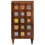 vidaXL Servírovacia skriňa Orech 40 x 33,5 x 75 cm Masívne mango drevo – Obrázok 3