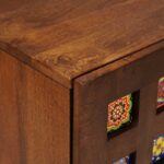 vidaXL Servírovacia skriňa Orech 40 x 33,5 x 75 cm Masívne mango drevo – Obrázok 6